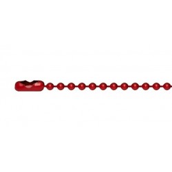 Red ball-chain for dogtags